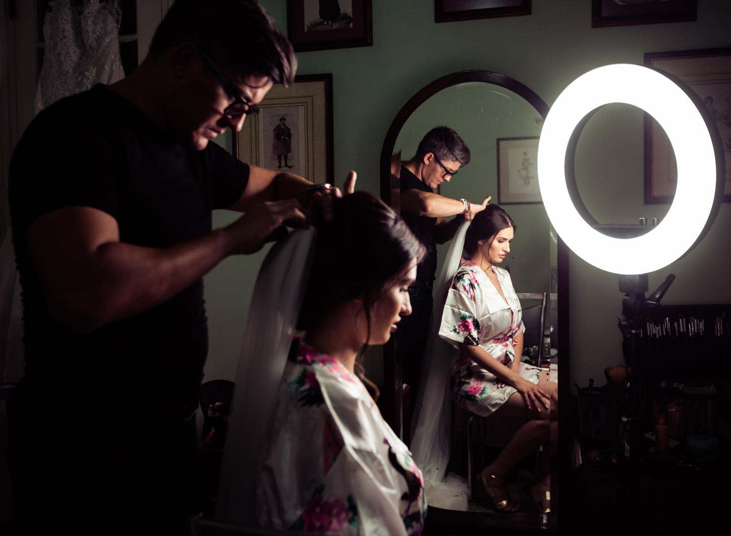 preparativos de una novia . Maquillaje Michel Rego