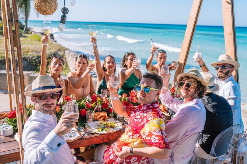 La comida del restaurante Iván Chef Justo, un éxito absoluto en la boda de Giada y Gorke en la Casa de Al Capone, Varadero.