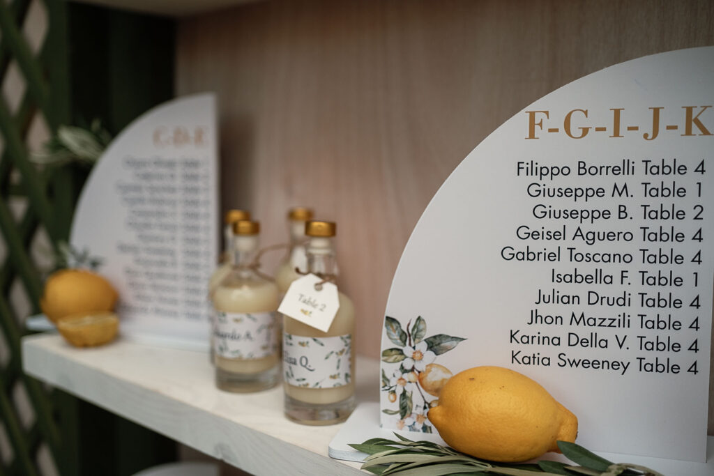 seating-chart-with-lemon-detail-at-italian-wedding-in-cuba
